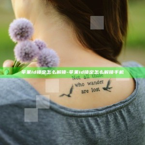 苹果id锁定怎么解锁-苹果id锁定怎么解锁手机